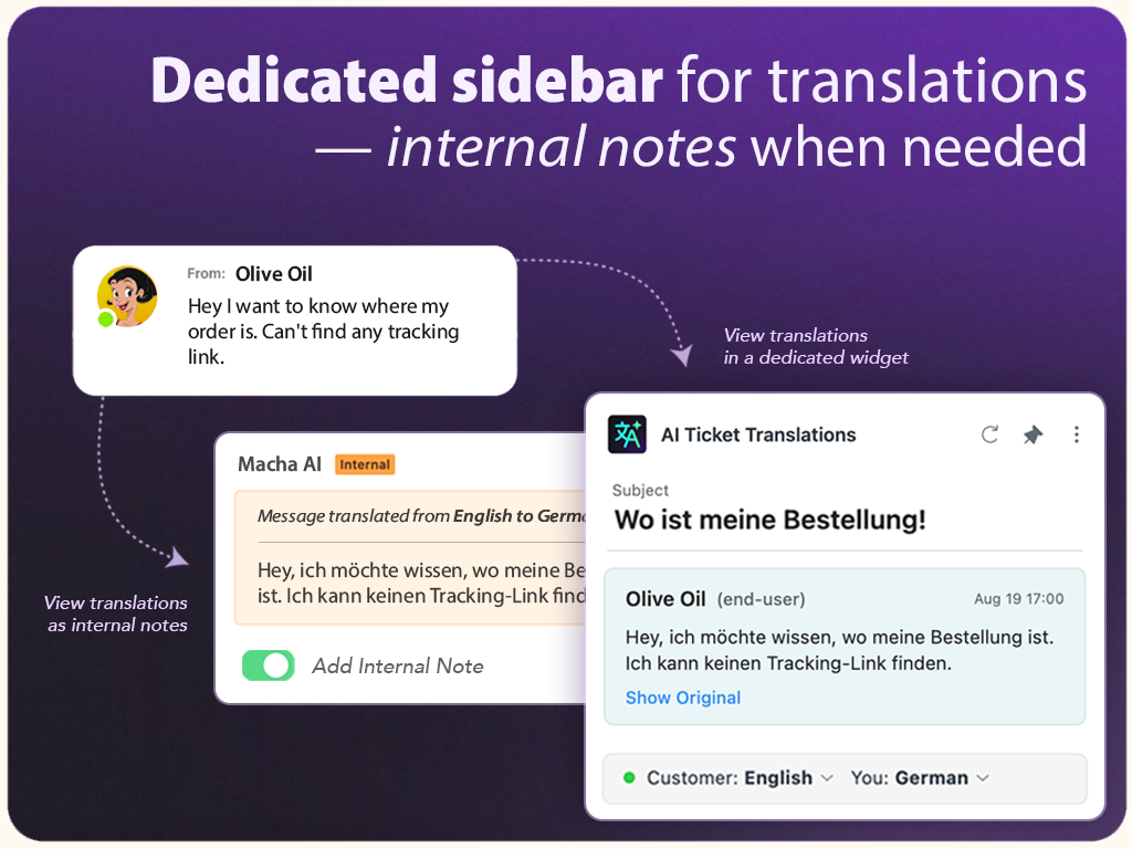 AI Ticket Translations by Macha screenshot 1
